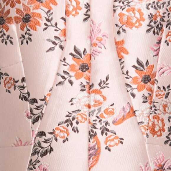 𝅺stella McCartney Blush Floral Crepe Peplum Top - Picture 6 of 12